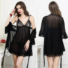 Load image into Gallery viewer, 2 Piece Lace Nightwear Sexy With Panty For Ladies