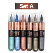 Load image into Gallery viewer, 2in1 Shiny Cream &amp; Liquid Eyeliner ( pack of 6)