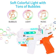 Load image into Gallery viewer, Automatic Gatling Bubble Toy for Kids with Light &amp; Music.