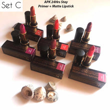 Load image into Gallery viewer, Apk matte+primer lipstick long lasting  pack of (Six) 6