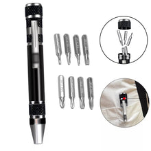 Load image into Gallery viewer, Multifunction 8 in 1 Mini Aluminum Precision Pen Screw Driver