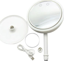 Load image into Gallery viewer, Beauty Breeze Mirror 3 in 1 Fan LED lamp and Mirror