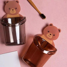 Load image into Gallery viewer, Cute Bear Toothbrush Holder Storage Rack Bathroom