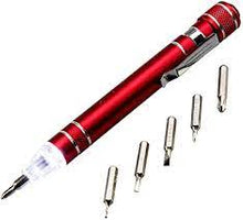 Load image into Gallery viewer, Multifunction 8 in 1 Mini Aluminum Precision Pen Screw Driver