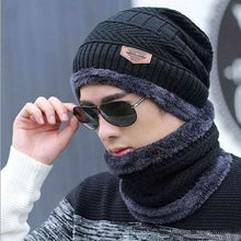 Load image into Gallery viewer, Hat &amp; Neck warmer Winter Cap(unisex)