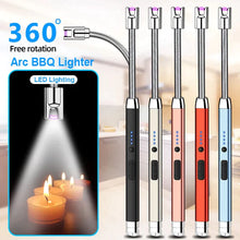 Load image into Gallery viewer, Electric Arc Lighter 360° Neck rotation.