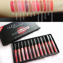 Load image into Gallery viewer, Huda Beauty Liquid Matte Lipstick &amp; Lip Gloss Tray (Set Of 12)