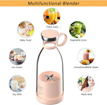Load image into Gallery viewer, Portable Electric USB Juice Maker Juicer Bottle Blender Grinder Mixer