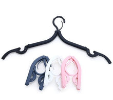 Load image into Gallery viewer, Plastic Portable Folding Clothes Hangers Pack Of 4