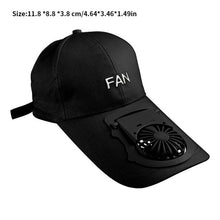 Load image into Gallery viewer, Cap with a built-in cooling Fan