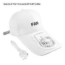 Load image into Gallery viewer, Cap with a built-in cooling Fan