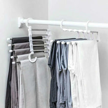 Load image into Gallery viewer, 5 in 1 Stainless Steel Multi-function Portable Foldable Clothes Hanger