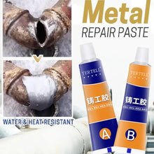 Load image into Gallery viewer, Industrial Repair Paste Glue Heat Resistance Cold Weld Metal Repair Paste A&amp;B Adhesive Gel Casting Agent Tools