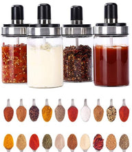 Load image into Gallery viewer, Kitchen Condiment Jar With Spoon