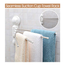 Load image into Gallery viewer, Seamless Suction Cup Towel Rack