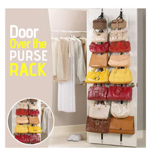 Load image into Gallery viewer, Over the Door Purse Organizer
