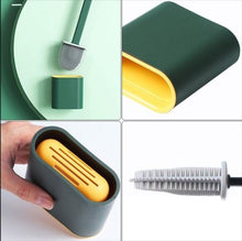 Load image into Gallery viewer, Toilet Silicone Brush and Holder Set for Bathroom