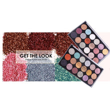 Load image into Gallery viewer, MISS ROSE 18-COLOR SEQUIN GLITTER EYESHADOW PALETTE